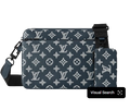 Louis Vuitton Trio Messenger Bag (Blue Monogram