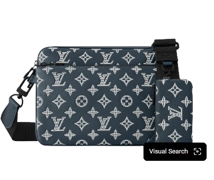 Louis Vuitton Trio Messenger Bag (Blue Monogram