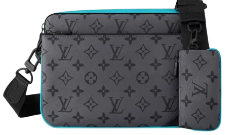 Louis Vuitton Trio Messenger Bag Blue Grey