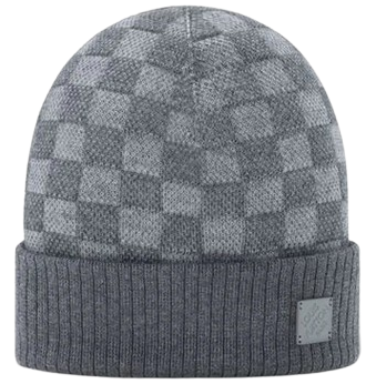 Louis Vuitton Grey Monogram Beanie