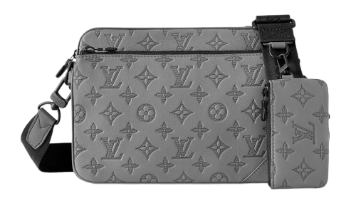 Louis Vuitton Grey Messenger Bag